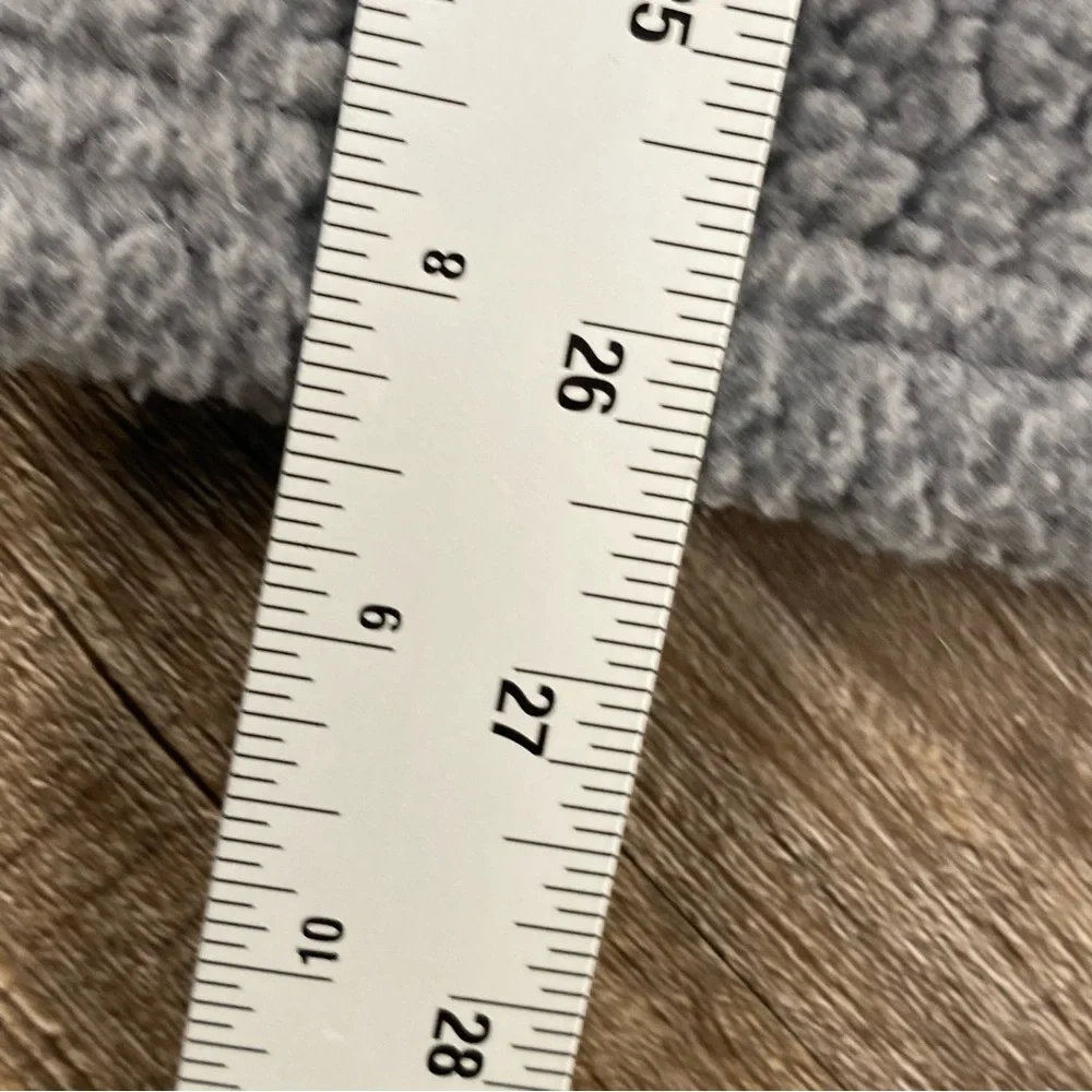 Vineyard Vines Fleece Women M Gray 1/2 Zip Mock Neck Pullover Sweater Warm Cozy - Picture 7 of 9